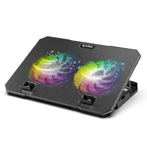SpinBot Airflow X10 Laptop Cooling Pad with Dual Fans | Low Noise 30dB | 4-Level Adjustable Stand